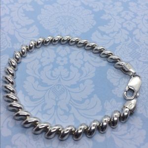⬇️SALE‼️🎀STERLING SILVER🎀SANMARCO BRACELET ITALY